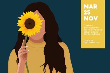 Locandina evento decicato all'educazione al rispetto per la giornata internazionale per l'eliminazione della violenza contro le donne